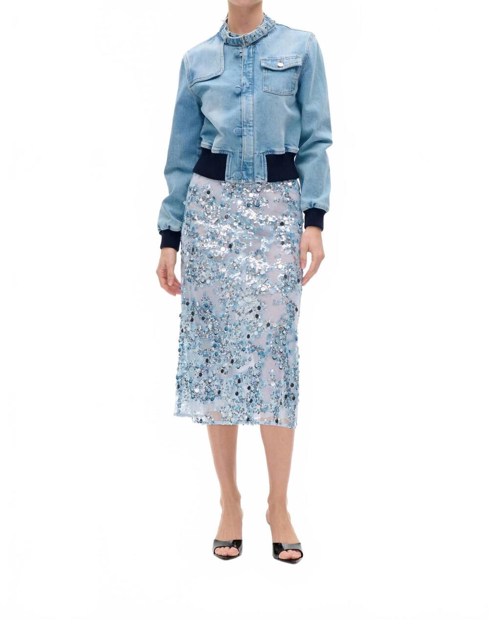NEW BAUM UND PFERDGARTEN shania skirt in kentucky blue